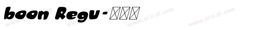 boon Regu字体转换